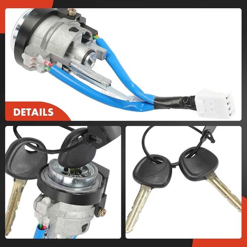 A-Premium Ignition Lock Cylinder with 2 keys Compatible with Hyundai Vehicles - Elantra 2007 2008 2009 2010 in Kuwait