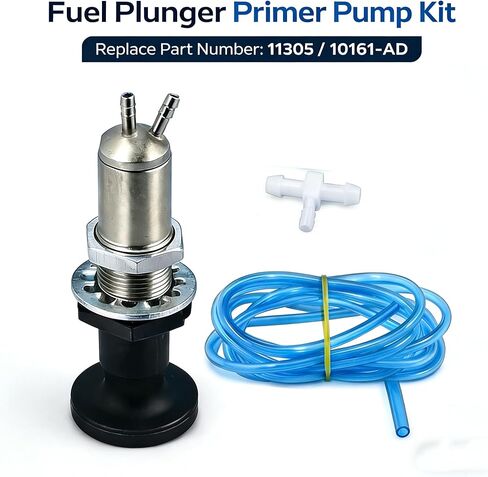 11305/10161-AD Fuel Plunger Primer Pump Kit Compatible with Polaris, Honda, Yamaha, Kawasaki, Skidoo Carbureted Jet-Skis and Snowmobiles with 3 Feet Fuel Line in Saudi Arabia