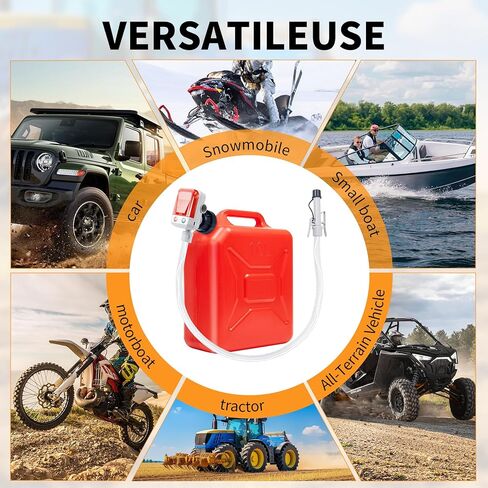 Automatic Portable Fuel Transfer Pump with Automatic Stop Technology, 3.2 GPM, 51-inch Extension Hose, Dual Power Supplies (Battery/USB-C), 4 Nozzle Adapters-Air Pump for Gasoline, Diesel, Oil in Saudi Arabia