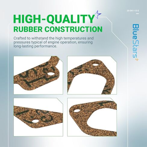 BlueStars 20 041 13-S 20-041-13-S 2004113-S Valve Cover Gasket - Compatible with Kohler Courage SV470 SV471 SV480 SV530 SV540 SV541 SV590 SV591 SV600 SV601 SV610 SV620 18HP 20H - Pack of 2 in Kuwait