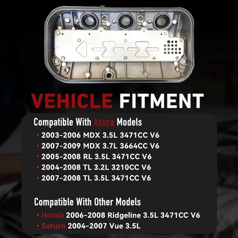 مجموعة حشية غطاء صمام المحرك VS 50607 R متوافقة مع Honda Ridgeline & Acura MDX RL TL & Saturn Vue 3.0L 3.2L 3.5L 3.7L in Kuwait