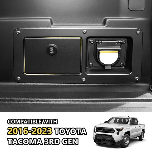 Truck Bed Storage Lockbox Lid Compatible with 2016-2023 Toyota Tacoma 3rd Gen Pickup Truck Bed Privacy Lock Box Cover Security Vault Anti Theft, Coded Lock with Spare Key in Kuwait