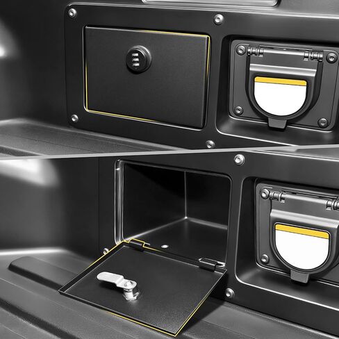 Truck Bed Storage Lockbox Lid Compatible with 2016-2023 Toyota Tacoma 3rd Gen Pickup Truck Bed Privacy Lock Box Cover Security Vault Anti Theft, Coded Lock with Spare Key in Kuwait