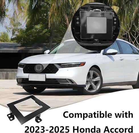 Radar Sensor Anti-Theft Protector Cover, Compatible with Honda Accord 2023-2025, Black Steel Security Bracket with Tamper-Resistant Security Screws in Saudi Arabia
