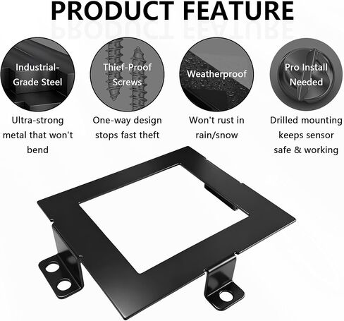 Radar Sensor Anti-Theft Protector Cover, Compatible with Honda Accord 2023-2025, Black Steel Security Bracket with Tamper-Resistant Security Screws in Saudi Arabia