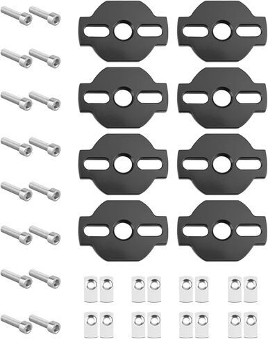 Heavy-Duty ATV Tie Down Anchors Kit Aluminum Anchor Accessories Fit for CFMoto UTV/ATV CFORCE ZFORCE UFORCE 600 800 950 1000 2022 2023 Black 8pcs in Saudi Arabia