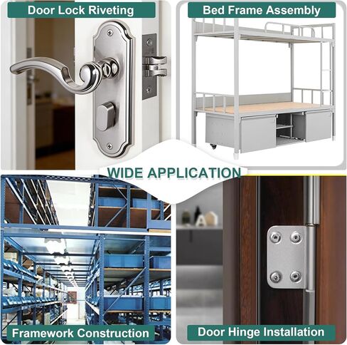 مسدس برشام بمقبض مزدوج شديد التحمل، أداة تثبيت احترافية لأعمال المعادن وإصلاح السيارات، مقابض مسامير 1/8 بوصة إلى 3/16 بوصة، مع 3 فتحات أنف قابلة للتبديل وحقيبة تخزين in Kuwait