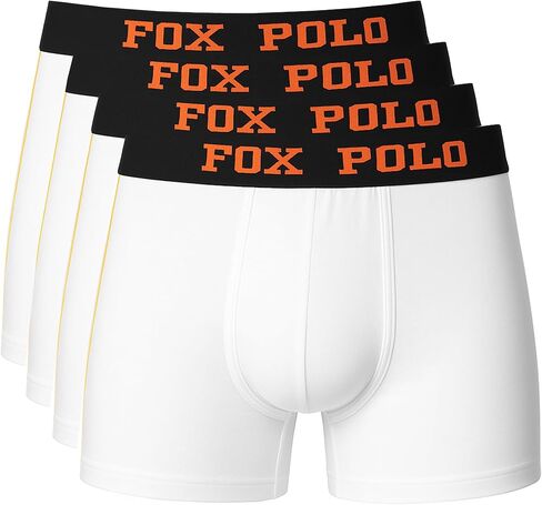 Men’s Boxer Briefs 4-Pack Gift Set – Striped Embossed Design – Cotton Stretch Underwear – Soft & Breathable in Saudi Arabia