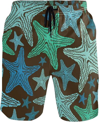 visesunny Funny Men's Swim Trunks Quick Dry Beach Board Shorts with Pockets Cool Mesh Lining Bathing Suits for Men in Saudi Arabia