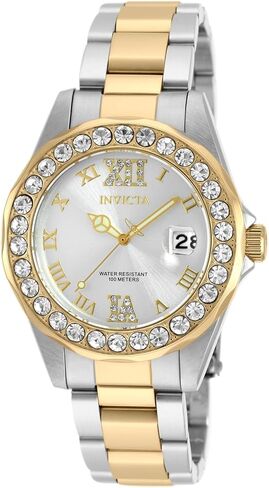 Invicta Women's Pro Diver Quartz Watch with Stainless-Steel Strap, Two Tone, 0.67 (Model: 20215) in Saudi Arabia