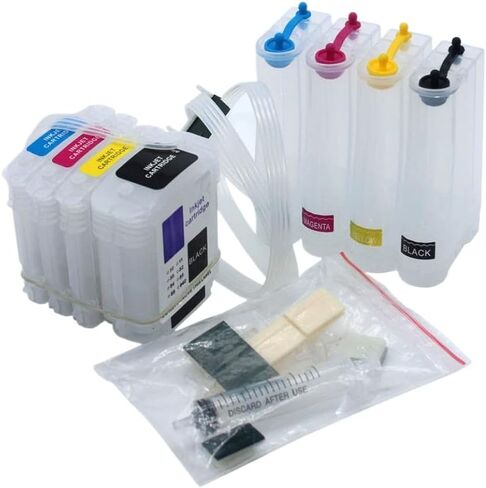 940 940XL CISS System 4-Pack Compatible with OfficeJet Pro 8000 8500 8500A Printer Supplies with Auto Reset Chip in Saudi Arabia