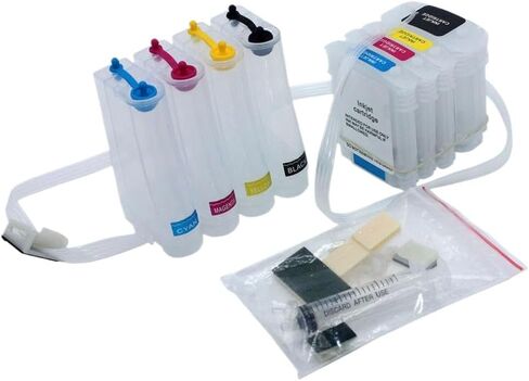 940 940XL CISS System 4-Pack Compatible with OfficeJet Pro 8000 8500 8500A Printer Supplies with Auto Reset Chip in Saudi Arabia