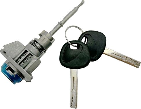 Silver Door Lock Cylinder Kit with 2 Keys for Hyundai Sonata 2015 2016 2017 2018 2019 OE 81970-C1A00 81970C1A00 Front Driver Left Side Switch Tumbler Cylinder Set in Kuwait