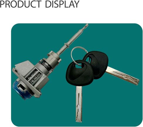 Silver Door Lock Cylinder Kit with 2 Keys for Hyundai Sonata 2015 2016 2017 2018 2019 OE 81970-C1A00 81970C1A00 Front Driver Left Side Switch Tumbler Cylinder Set in Kuwait