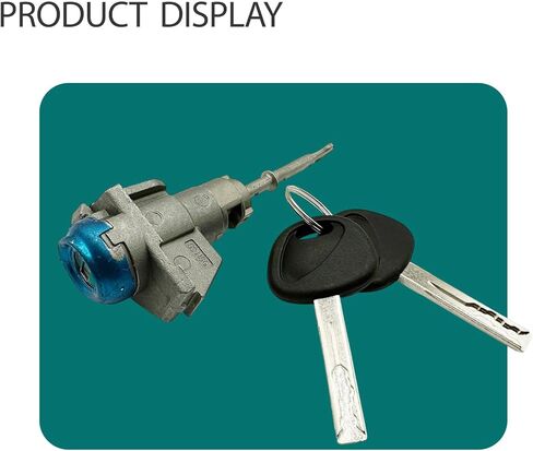 Silver Door Lock Cylinder Kit with 2 Keys for Hyundai Sonata 2015 2016 2017 2018 2019 OE 81970-C1A00 81970C1A00 Front Driver Left Side Switch Tumbler Cylinder Set in Kuwait