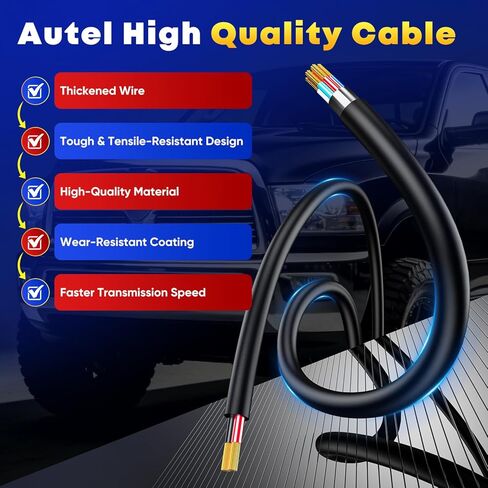autel الأصلي obd2 محول بوابة الأمن تجاوز obd2 كابل، sgw كابل موصل ل 2018-2020 دودج الكمون رام 1500 2500، 16 دبوس 2pin obdii أداة تشخيص محول in Saudi Arabia