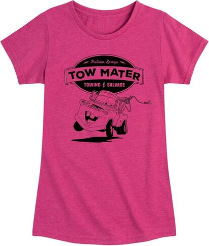 Disney Cars - Tow Mater Towing and Salvage - Youth Girls Fitted Short Sleeve T-Shirt in Saudi Arabia