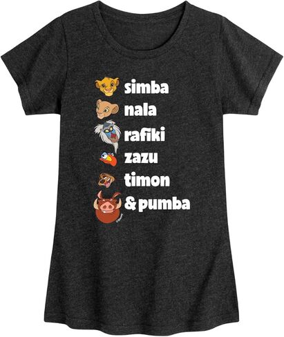 Disney The Lion King - Main Characters - Toddler & Youth Girls Short Sleeve Graphic T-Shirt in Saudi Arabia