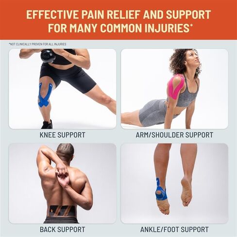 شريط KT Tape Pro Oxygen، شريط رياضي اصطناعي لعلم الحركة مع تقنية Celliant، عدد 20، شرائط مقطوعة مسبقًا مقاس 10 بوصات، تيتانيوم in Kuwait