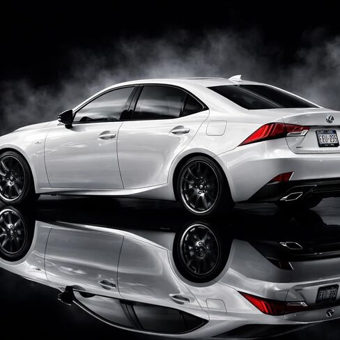 Fit for 2014-2020 Lexus is300 is350 is200t Side Window Chrome Delete Trim Overlay Kit with Gloss Black Blackout Film in Saudi Arabia