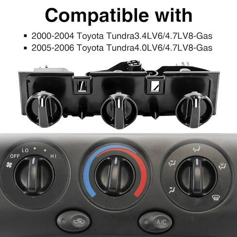 55910-0C010 لوحة وحدة تبديل سخان التحكم A/C متوافقة مع Toyota Tundra 2000-2006 3.4L 4.0L V6/ 4.7L V8 استبدال #559100C010 55905-0C010 in Kuwait