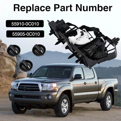 55910-0C010 لوحة وحدة تبديل سخان التحكم A/C متوافقة مع Toyota Tundra 2000-2006 3.4L 4.0L V6/ 4.7L V8 استبدال #559100C010 55905-0C010 in Kuwait