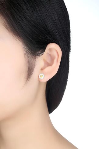 مجموعة مجوهرات ديزي للنساء والفتيات - قلادة ديزي من الفضة الإسترلينية وأقراط وسوار وخاتم قابل للتعديل - هدية مجوهرات زهرة لا تسبب الحساسية لأعياد الميلاد والعطلات والذكرى السنوية والارتداء اليومي in Kuwait