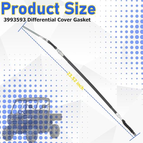 43470-HN5-670 كابل فرامل القدم الخلفية TRX350FE TRX350FM Rancher 350 4x4 ES 2000-2006، TRX350TE Rancher 350 2x4 ES 2000-2006، TRX350TM Rancher 350 2x4 S 2000-2006، فرامل 24 بوصة كابل. in Kuwait