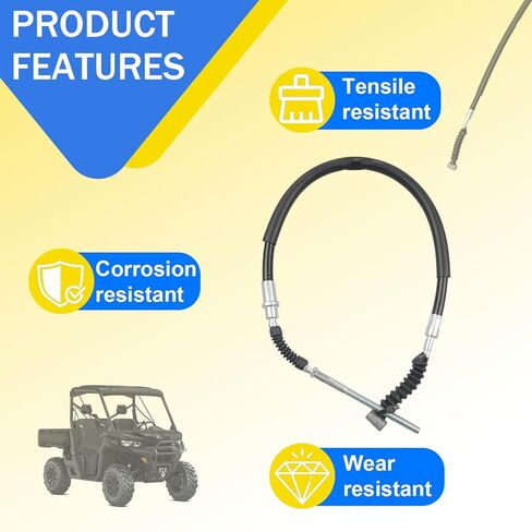 43470-HN5-670 كابل فرامل القدم الخلفية TRX350FE TRX350FM Rancher 350 4x4 ES 2000-2006، TRX350TE Rancher 350 2x4 ES 2000-2006، TRX350TM Rancher 350 2x4 S 2000-2006، فرامل 24 بوصة كابل. in Kuwait