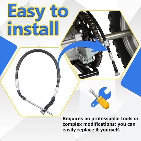 43470-HN5-670 كابل فرامل القدم الخلفية TRX350FE TRX350FM Rancher 350 4x4 ES 2000-2006، TRX350TE Rancher 350 2x4 ES 2000-2006، TRX350TM Rancher 350 2x4 S 2000-2006، فرامل 24 بوصة كابل. in Kuwait