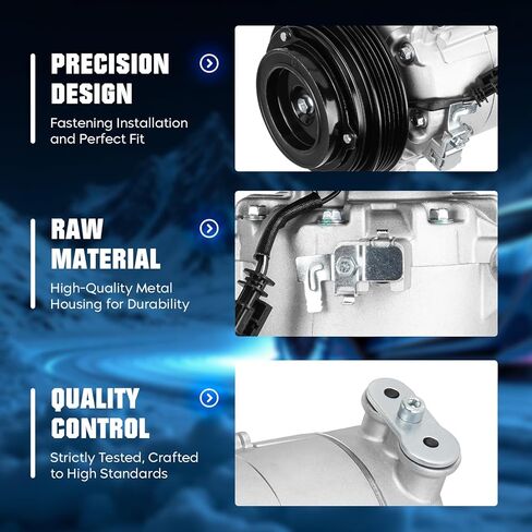 Air Conditioner AC Compressor With Clutch for Chevrolet Impala 2.5L/Malibu 2.0 2.5 2013-2019, for Malibu Limited 2.5/Chevrolet Equinox 2.4 2016-2017, for Buick Regal & GMC Terrain 2.0 2.4 2014-2017 in Saudi Arabia