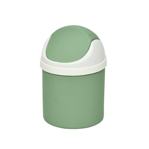 علبة قمامة بلاستيكية صغيرة لسطح المكتب مع غطاء، سلة مهملات أنيقة على سطح المنضدة، سلة نفايات ورقية، سلة قمامة صغيرة مستديرة للحمام المكتبي، غرفة نوم الأطفال، وردي in Kuwait