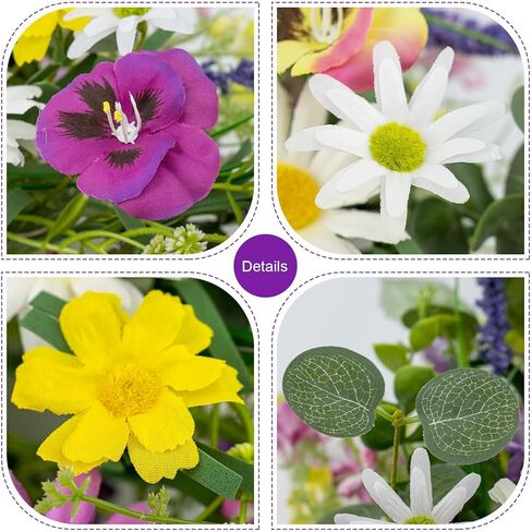 إكليل الربيع الاصطناعي 22 بوصة إكليل الربيع للباب الأمامي إكليل زهرة الربيع مع زهرة الأقحوان الملونة فالاينوبسيس الوردي لعطلات الربيع جدار الشرفة المزرعة in Kuwait