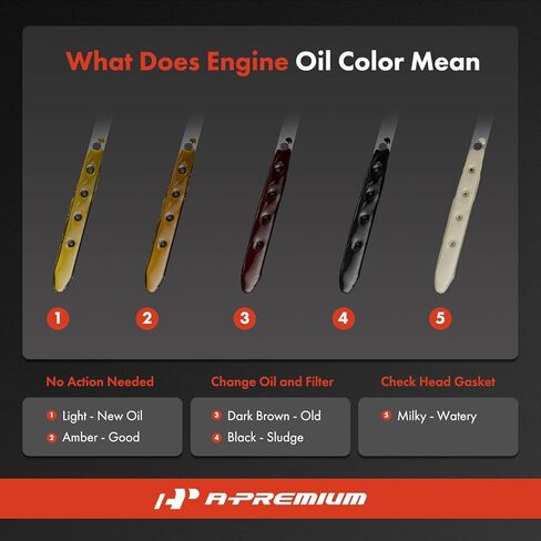 A-Premium Engine Oil Dipstick Compatible with Dodge - 2001-2002 - Ram 2500, Ram 3500, 5.9L, Engine Oil Level Dip Stick Dipstick in Kuwait