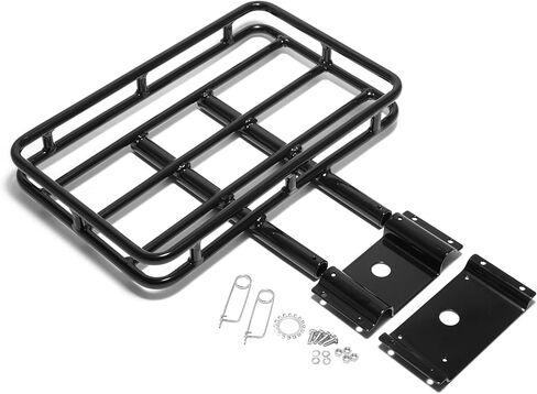 TOFR Universal 16" x 10-1/2" Trailer Hitch Luggage Rack Cargo Storage Rack Quick-detach Fit For Motorcycle Harley Touring Dyna Softial GL 1500 1800 GoldWing Indian in Saudi Arabia