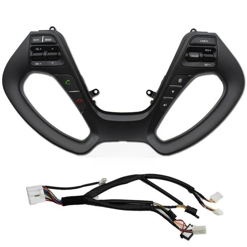 Steering Wheel Mounted Cruise Control Switch Butto Steering Wheel Switch/Fit for KIA CERATO K3 2016 2017 with Audio Volume Music Control Cruise Bluetooth Telephone Sound(K3-Ordinarywire) in Saudi Arabia
