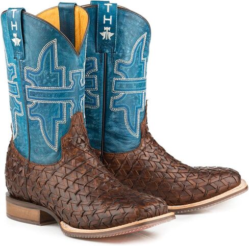 Tin Haul Men's Grill Master Western Boot Broad Square Toe - 14-020-0077-0425 BR 11.5 EE US in Saudi Arabia