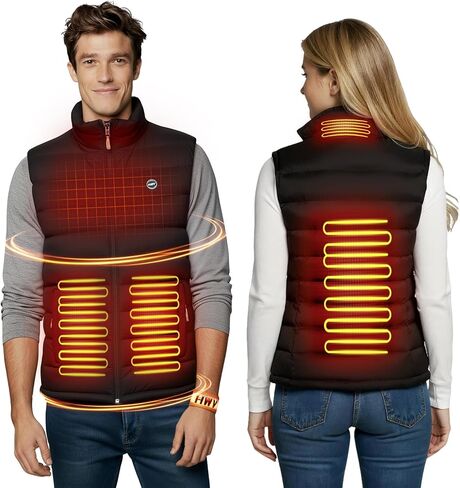 Heated Vest for Men, Electric Vest for Men with 10000mAh Battery Pack Included, Lightweight Men's Heated Vest(M-XXL) in Saudi Arabia
