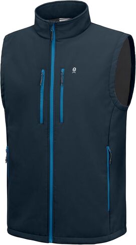 Little Donkey Andy Men's Lightweight Fleece Softshell Vest Windproof Sleeveless Jacket Outerwear with Zipper Pockets in Saudi Arabia