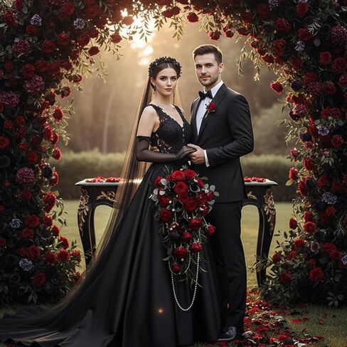 قفازات نسائية طويلة شفافة سوداء قابلة للتمدد مع عقدة من الساتان، قفازات شبكية من التول بطول الكوع للنساء لحفلات الزفاف وحفلات الكوكتيل وأوبرا العشرينيات من القرن العشرين وحفلات الهالوين in Kuwait