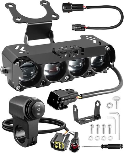 مجموعة المصابيح الأمامية LED شريط إضاءة الدراجة الترابية متوافق مع Talaria Sting R MX4 Sur-Ron Segway X260، المصابيح الأمامية الأمامية تدعم الحزم العالية والمنخفضة مع دعامة تثبيت وتبديل الأسلاك in Kuwait