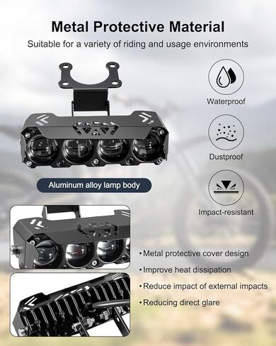 مجموعة المصابيح الأمامية LED شريط إضاءة الدراجة الترابية متوافق مع Talaria Sting R MX4 Sur-Ron Segway X260، المصابيح الأمامية الأمامية تدعم الحزم العالية والمنخفضة مع دعامة تثبيت وتبديل الأسلاك in Kuwait