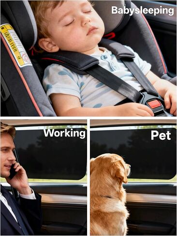 مظلة نافذة السيارة ثابتة تلتصق بحجب وهج الشمس، والحرارة الضارة، والأشعة فوق البنفسجية، وتقلل وهج الشمس، وتظل النافذة الملتصقة تحمي عيون السائق الطفل أو الحيوانات الأليفة - تصميم فيلم لاصق ثابت أسود قطعة واحدة in Kuwait