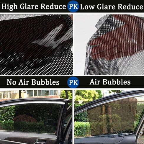 مظلة نافذة السيارة ثابتة تلتصق بحجب وهج الشمس، والحرارة الضارة، والأشعة فوق البنفسجية، وتقلل وهج الشمس، وتظل النافذة الملتصقة تحمي عيون السائق الطفل أو الحيوانات الأليفة - تصميم فيلم لاصق ثابت أسود قطعة واحدة in Kuwait