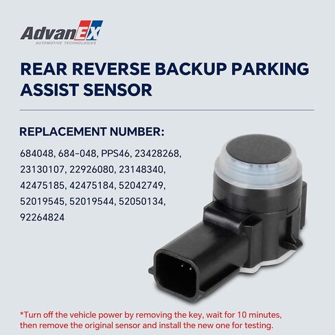 23130107 4Pcs Reverse Backup Parking Assist Sensor Compatible with Camaro/Equinox/Impala/Silverado Acadia/Sierra/Terrain Enclave CT6/Escalade Replace 684-048 in Saudi Arabia