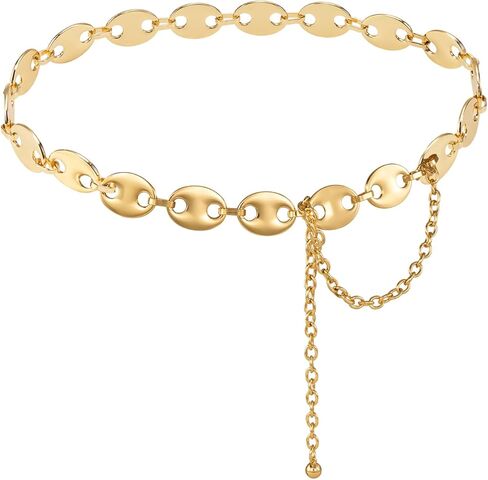 أحزمة سلسلة خصر عصرية للسيدات، سلاسل حزام البطن قابلة للتعديل، إكسسوارات مجوهرات للفستان in Kuwait