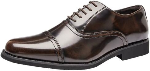 Men's Lace-up Dress Business Leather Shoes Pointed Toe Low-top Rubber Shoes Non-Slip Wear-Resistant Comfortable Breathable Casual Shoes for Men in Saudi Arabia