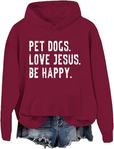 Pet Dogs Love Jesus Be Happy Sweatshirt, Pet Dogs Love Jesus Be Happy Hoodie in Saudi Arabia