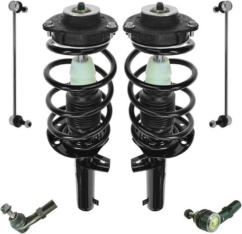 6pc Steering & Suspension Kit Complete Strut Assemblies Tie Rods End Links for VW for Eos 07-11 for Rabbit 06-09 in Saudi Arabia