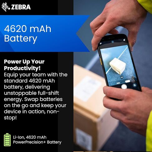 ماسح الباركود المحمول زيبرا TC27 | شاشة لمس 6 بوصات | WiFi 6، 5G Cellular (مفتوحة)، GPS، Bluetooth، NFC، USB-C | Android محمول | ماسح باركود مدمج 1D/2D/QR (متجدد) in Kuwait